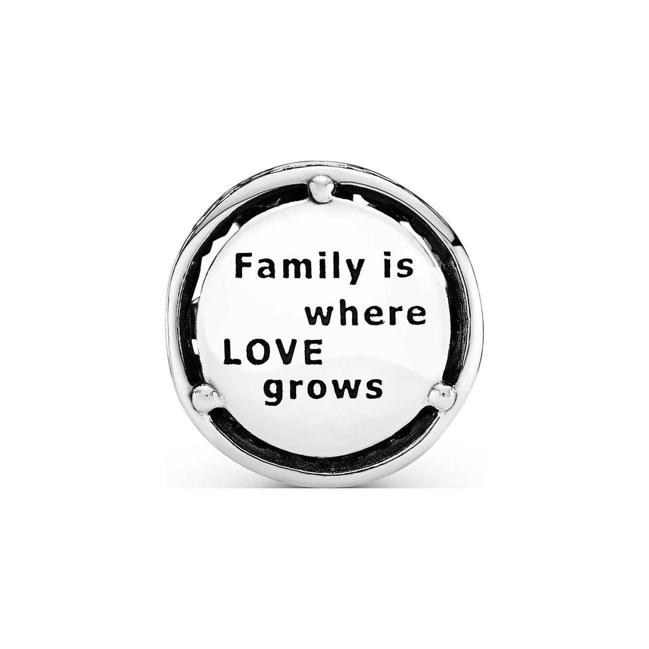 Pandora Charm Moments Offen gearbeitete familiäre Wurzeln